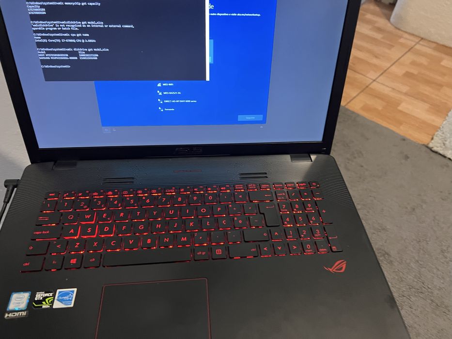 ASUS ROG GL752VW - Portátil Gaming 17.3” | i7 | 32GB RAM | SSD+HDD | Carregador incluído
