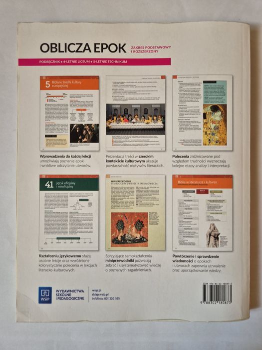 Jezyk polski, Oblicza epok 1.1. podręcznik, liceum i technikum, zakres