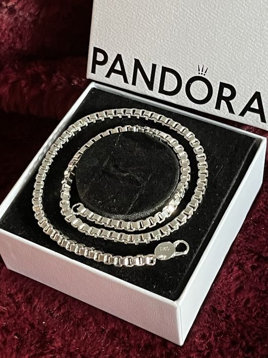 Łańcuszek nowy srebrny splot kostka stebro 925 luksusowy