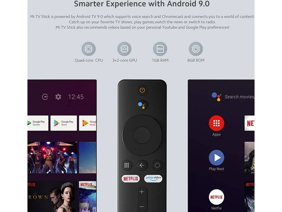 Dongle XIAOMI Mi Stick (Android - Full HD - 1 GB RAM - Wi-Fi)