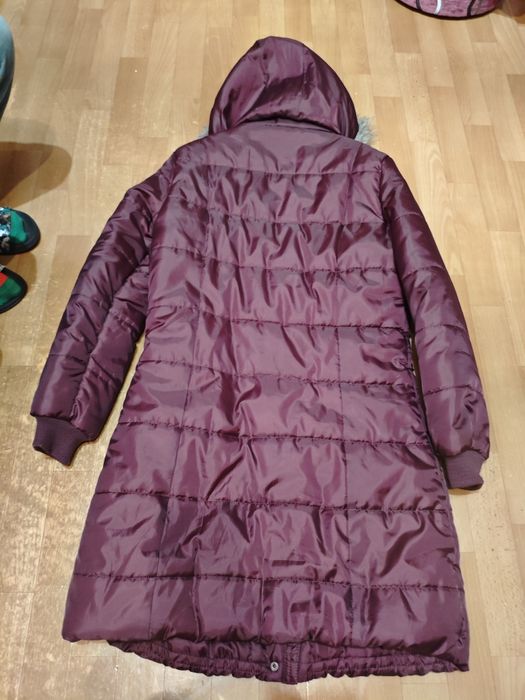Płaszczyk/kurtka śliwkowa - ciepła - rozm 38/40