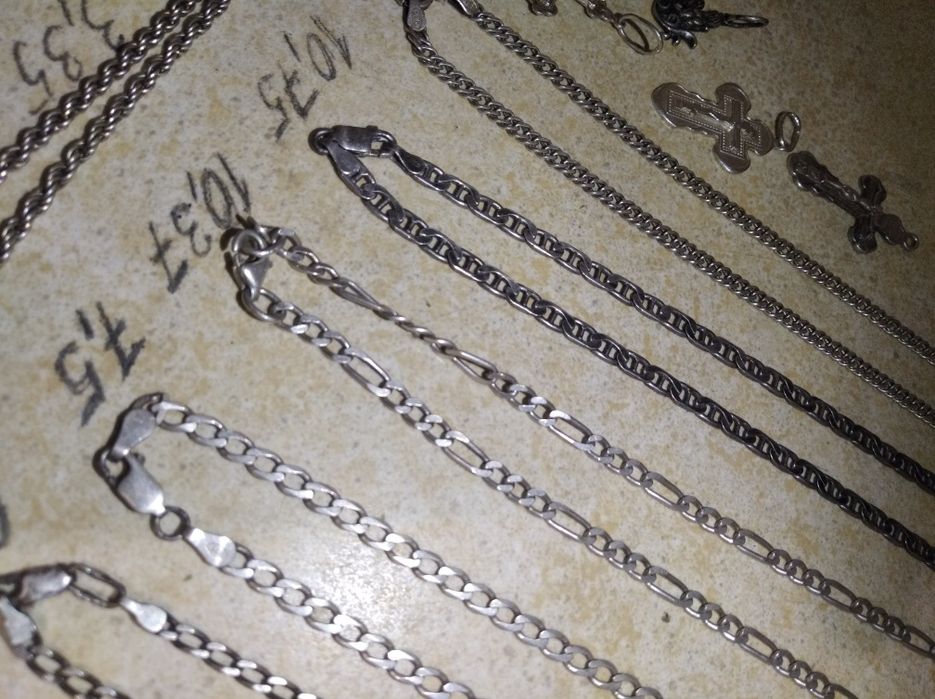 Серебряные цепочки.925.
