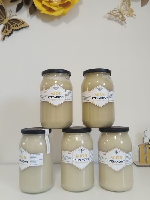 Miód Rzepakowy z Własnej pasieki 1200g