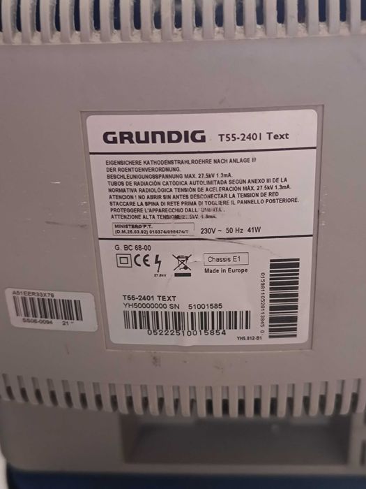 Televisão Grundig T55-240 I CRT