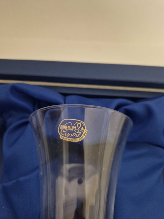 Conjunto de Vinho em Cristal Bohemia – Decanter + 2 Copos + Caixa