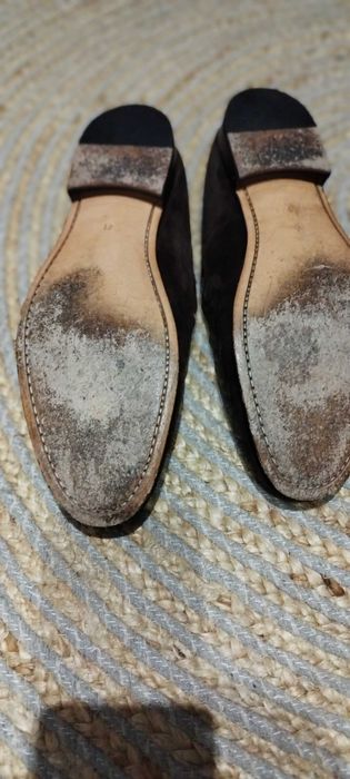 Sapatos de camurça castanho  como novo!!