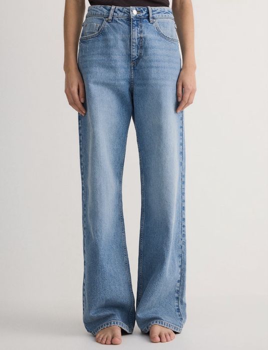 Блакитні джинси wide leg