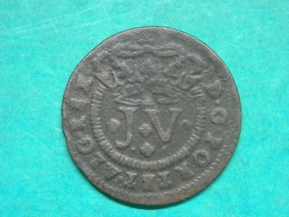 988 - João V: V réis 1713 cobre, marquilha grande, por 25,00