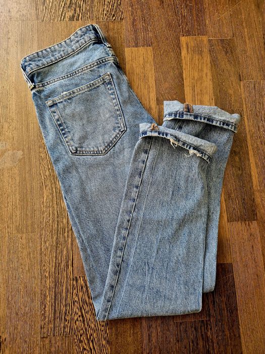 Jeansy mom fit H&M prosta nogawka