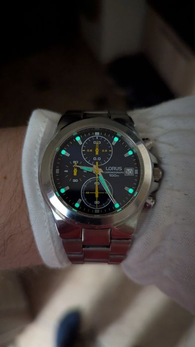 Часы Lorus 100m chronograph, годинник Японія