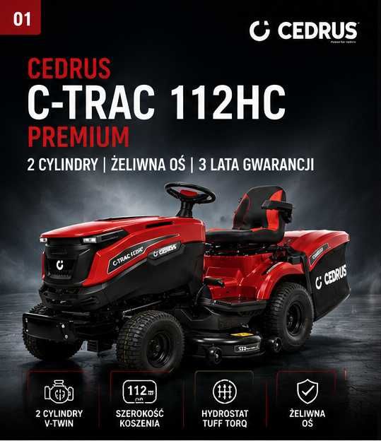 Cedrus C-TRAC-112HC Traktorek 2 cylindry 112 cm 3 lata gwarancji
