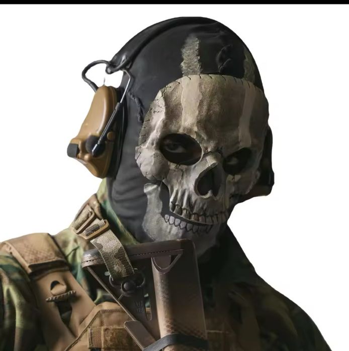 Маска череп тактическая балаклава баф призрак Ghost Call of Duty