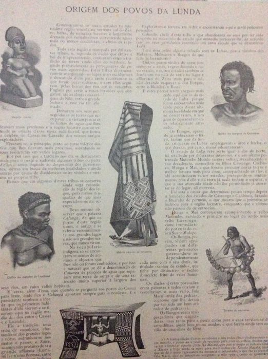 Origem dos povos da Lunda. Litografia do século XIX