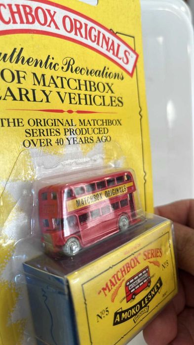 Matchbox Moko Lesney 5 A - London Bus Buy Matchbox - SELADO (Reediçao)