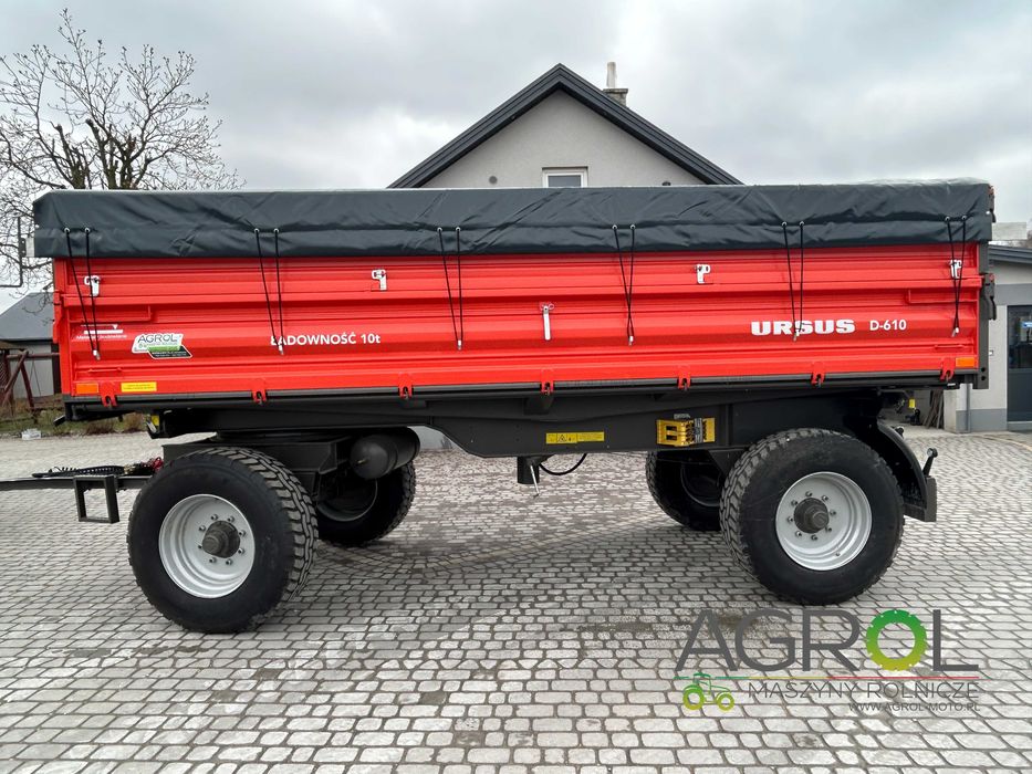 Przyczepa rolnicza URSUS D-610 10Ton Paletowa Plandeka + Stelaż PRONAR