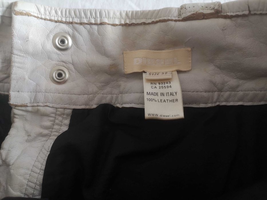 Spodnie Diesel ze skory meskie