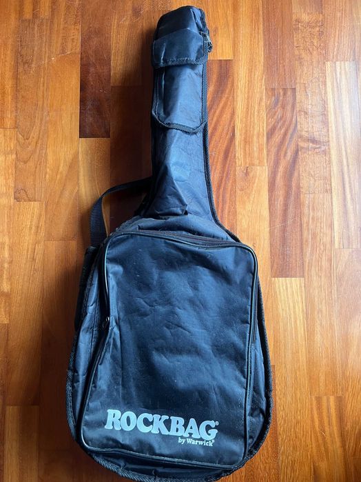 Guitarra de aprendizagem com saco de transporte