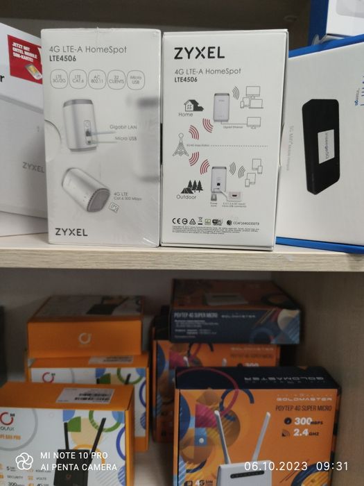 4g wifi 5v від павербанку Zyxel LTE 4506 Cat6 300 mb подарунок КС, Лай