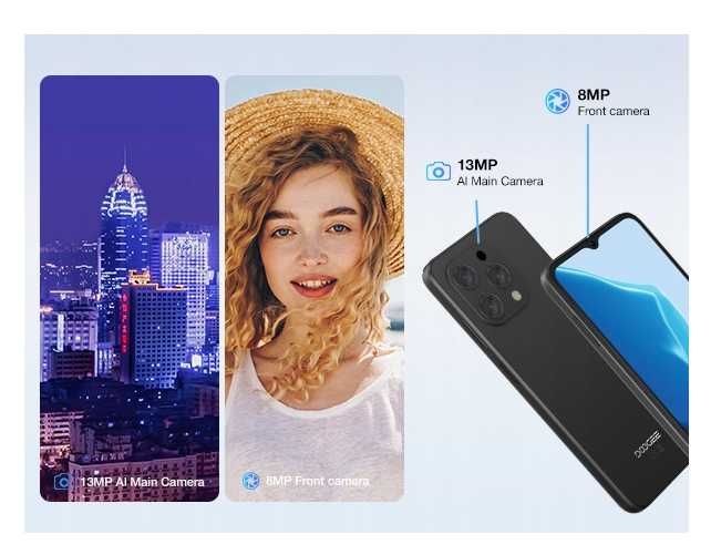 DOOGEE N55PRO Smartfon 16GB+256GB 6.56”5150mAh 13MP Android14