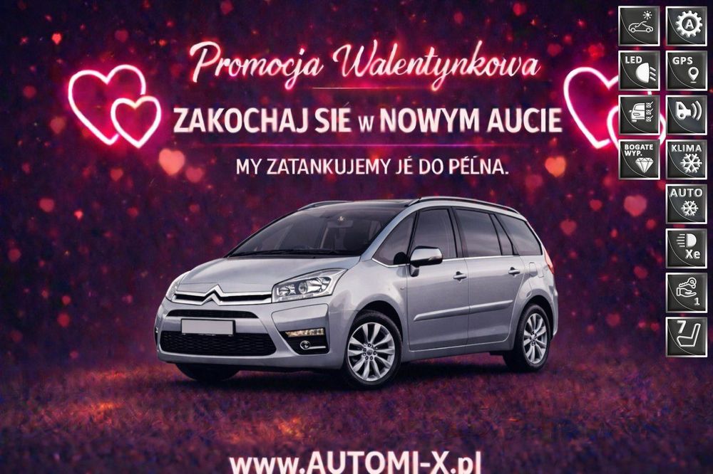 Citroën C4 Grand Picasso 1.6 Benzyna*Śliczny ,Lift,Ledy 7-Os ,GWARANCJA/ Zamiana AUTOMI-.PL