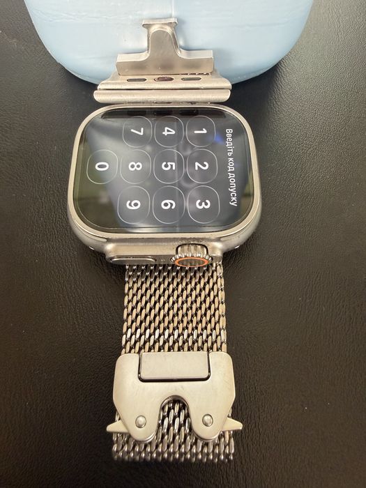 Ремінець для годинника Apple Watch 49mm Natural Titanium Milanese Loop