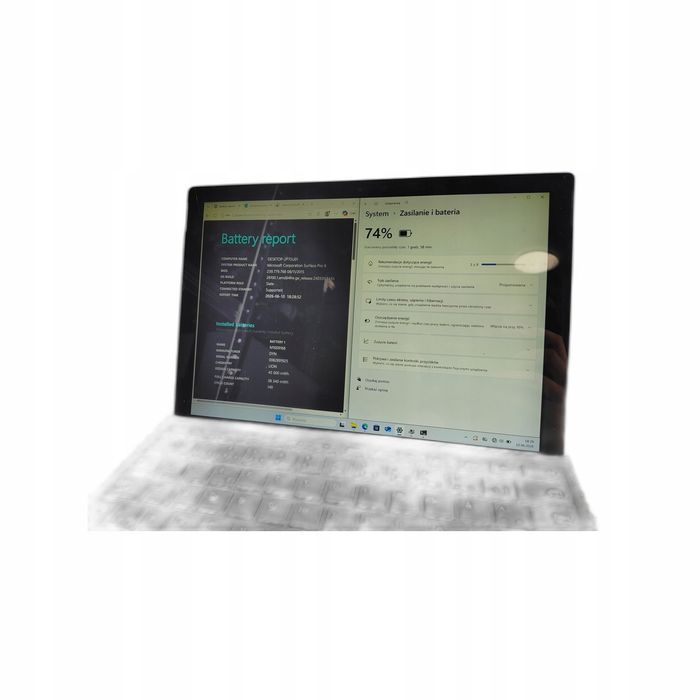 2w1 Microsoft Surface Pro 6 i5-8350U 8GB 128SSD Win11