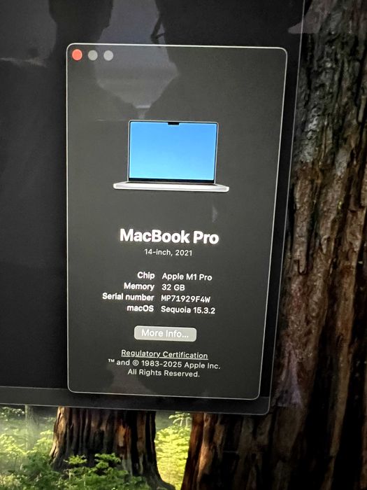 Apple MacBook Pro 14 M1 Pro / 32GB RAM / 512GB / Bateria 93% / Komplet z pudełkiem