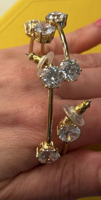 Oryginalne nowe kolczyki Swarovski okazja