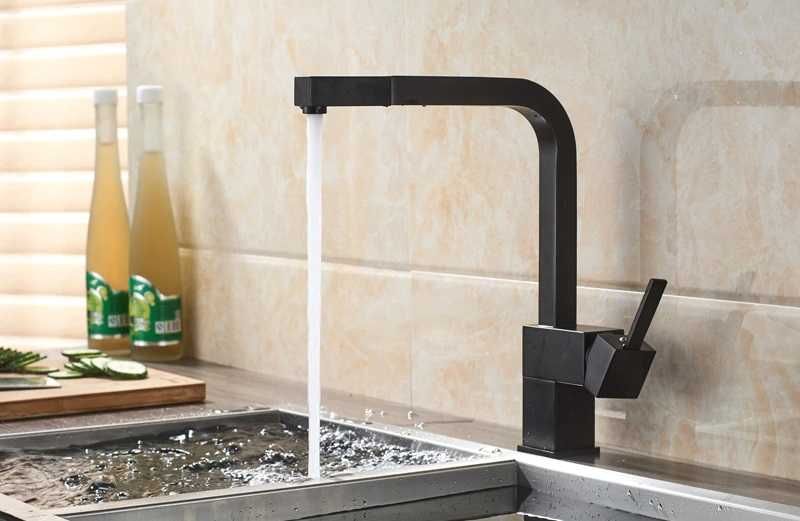 Bateria trójdrożna wylewka L2 czarna mat