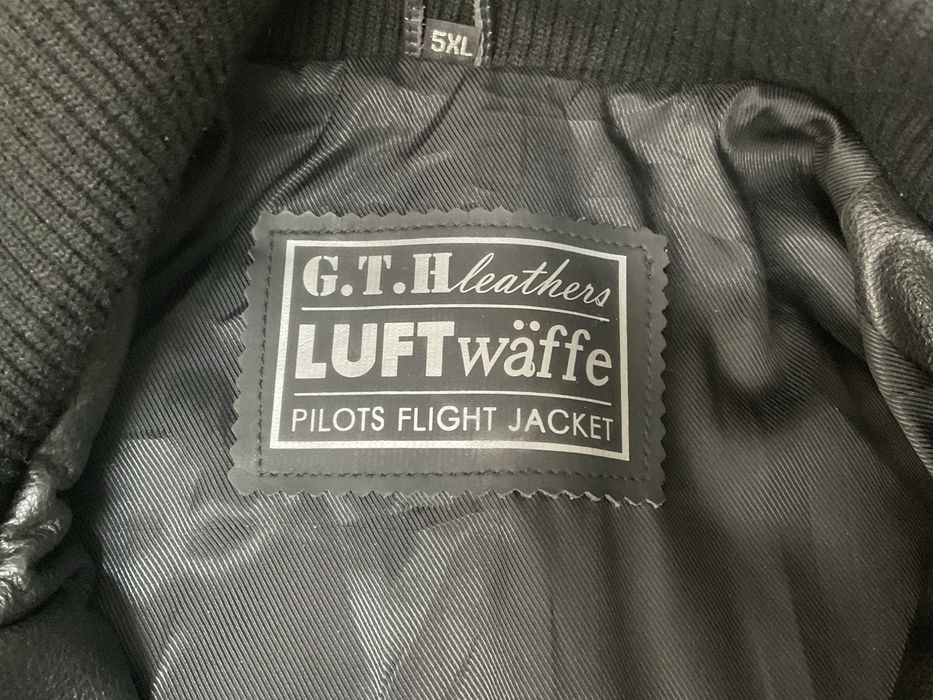 Шкіряна чоловіча куртка бомбер Luftwaffe pilots XXL