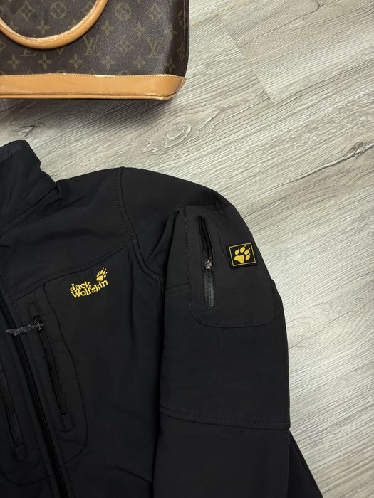 Czarna Kurtka Softshell Jack Wolfskin Męska Wiatroszczelna Trekking L