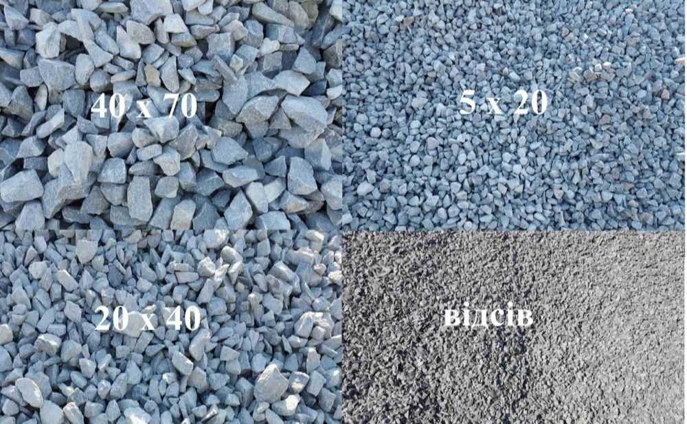 Щебінь Пісок Відсів