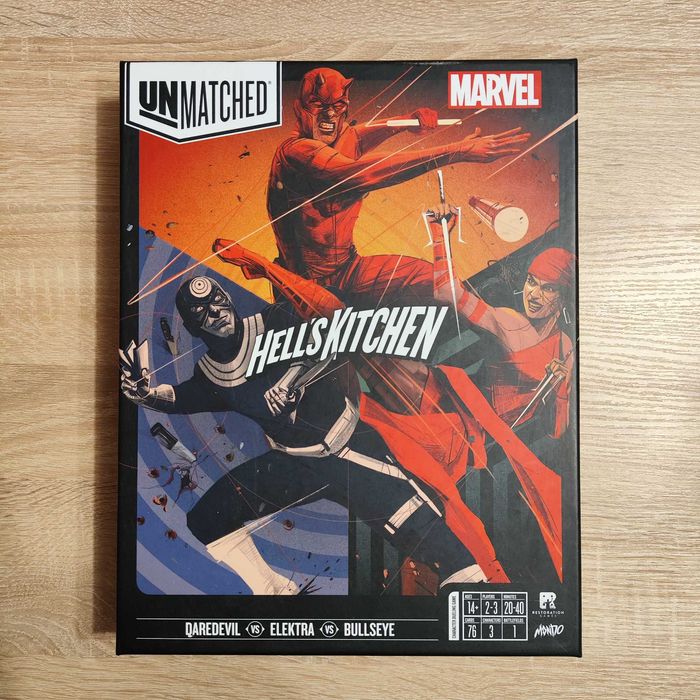 Настільні гри серії Unmatched: Gobble & Fog та Marvel Hell's Kitchen
