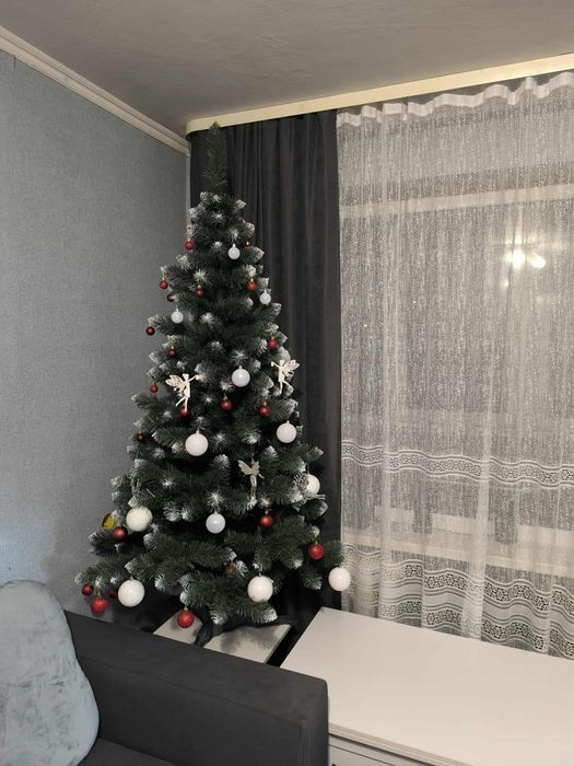 Ялинка штучна ПВХ КАРПАТСЬКА СНІЖНА# Ель, Елка, Ёлка искусственная.