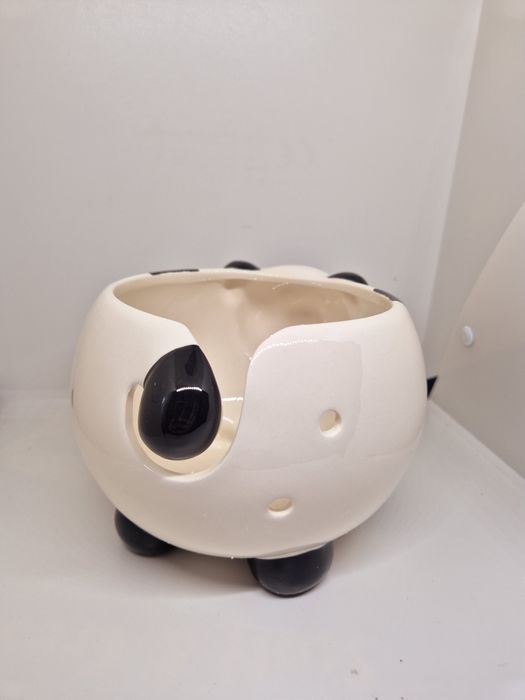 Słodka Panda ceramiczna miska uchwyt organizer z przędzydziewiarska k