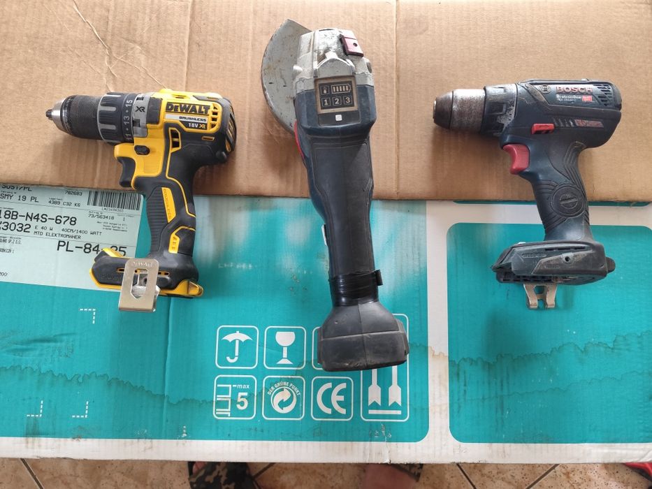 Elektronarzędzia DeWalt Bosch wkrętarka szlifierka