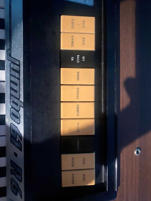 Piano/ Orgão Jumbo 61 R6 com suporte