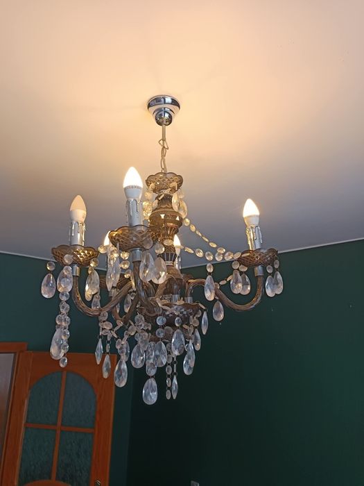 Żyrandol kryształowy lampa