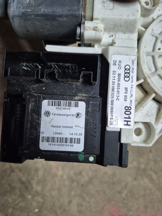 Silniczek podnoszenia szyby sterownik moduł lewy przedni audi a3 8p