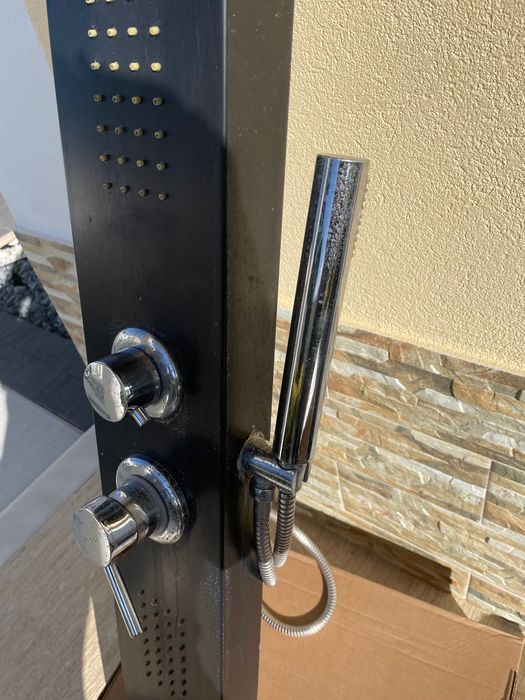 coluna de duche com chuveiro