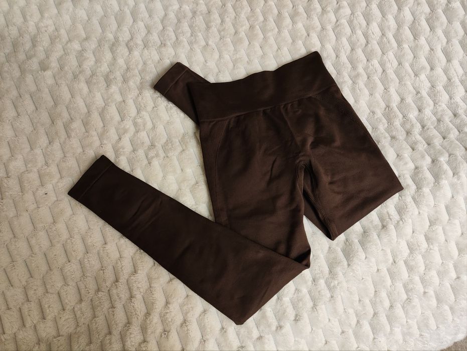 Коричневі лосини. Коричневі легінси жіночі розмір s