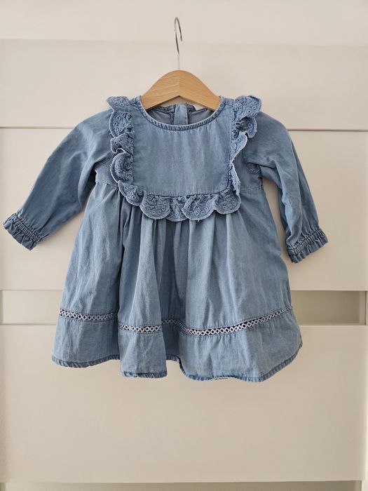 Sukienka na jesień a'la jeans rozm 62 cocodrillo
