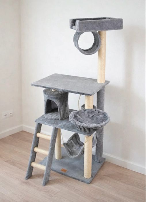 Drapak dla kota nowy duzy szary 140 cm