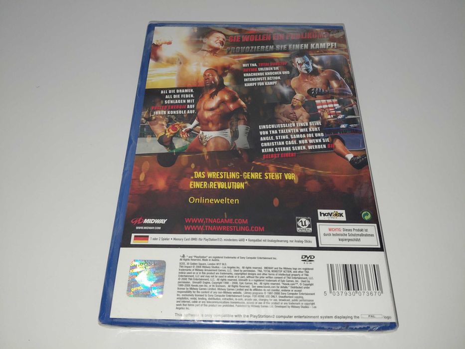ps2 TNA IMPACT! TOTAL NONSTOP ACTION WRESLING gra nowa! folia! do kolekcji dla kolekcjonera