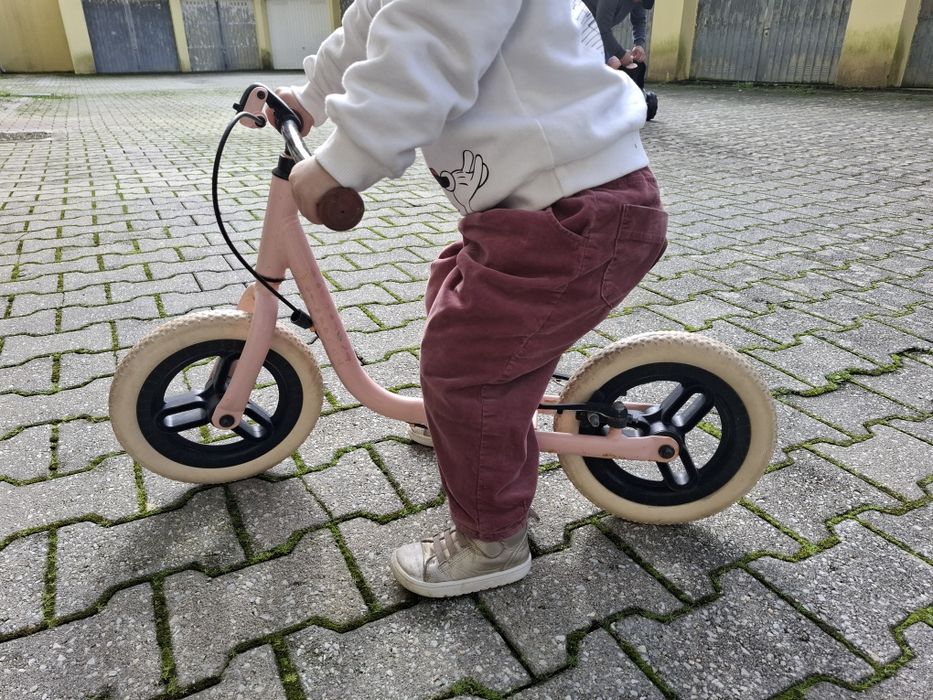 Bicicleta aprendizagem decathlon rosa