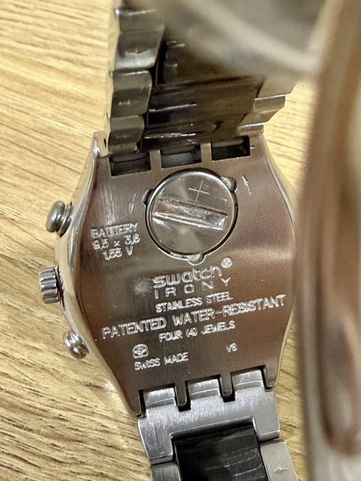 Наручний годинник. Модель: YCS485G Dreamnight  Оригінальний Swatch Irony Chronograph Swiss Made, сталевий браслет