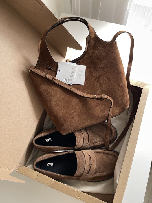 Шкіряна сумка,zara