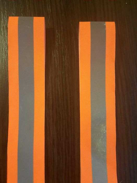 Нарукавники светоотражающие оранжевые на липучке светоотражатели