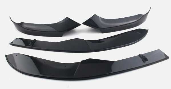 Lip frontal para choques preto brilhante BMW série 1 F20 F21 Pack M 2010-2019