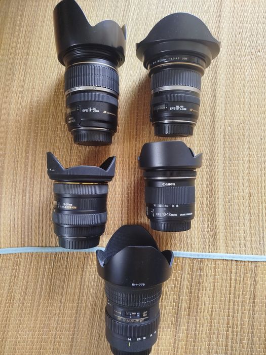 Canon EF-S 17-55 18-200 18-400 18-135 10-22 10-18